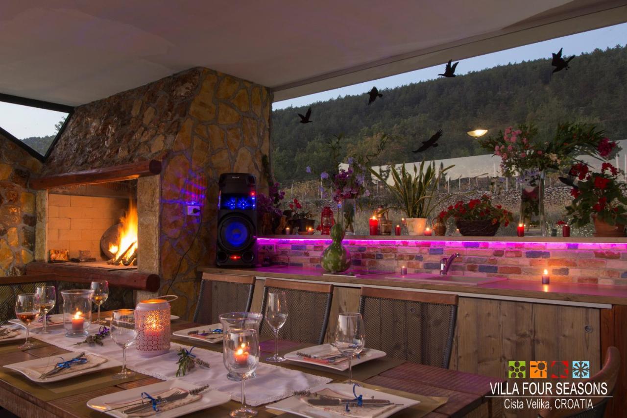 Villa Four Seasons, Heated Pool And 3 En-Suite Bathrooms Velika Cista  Exterior photo