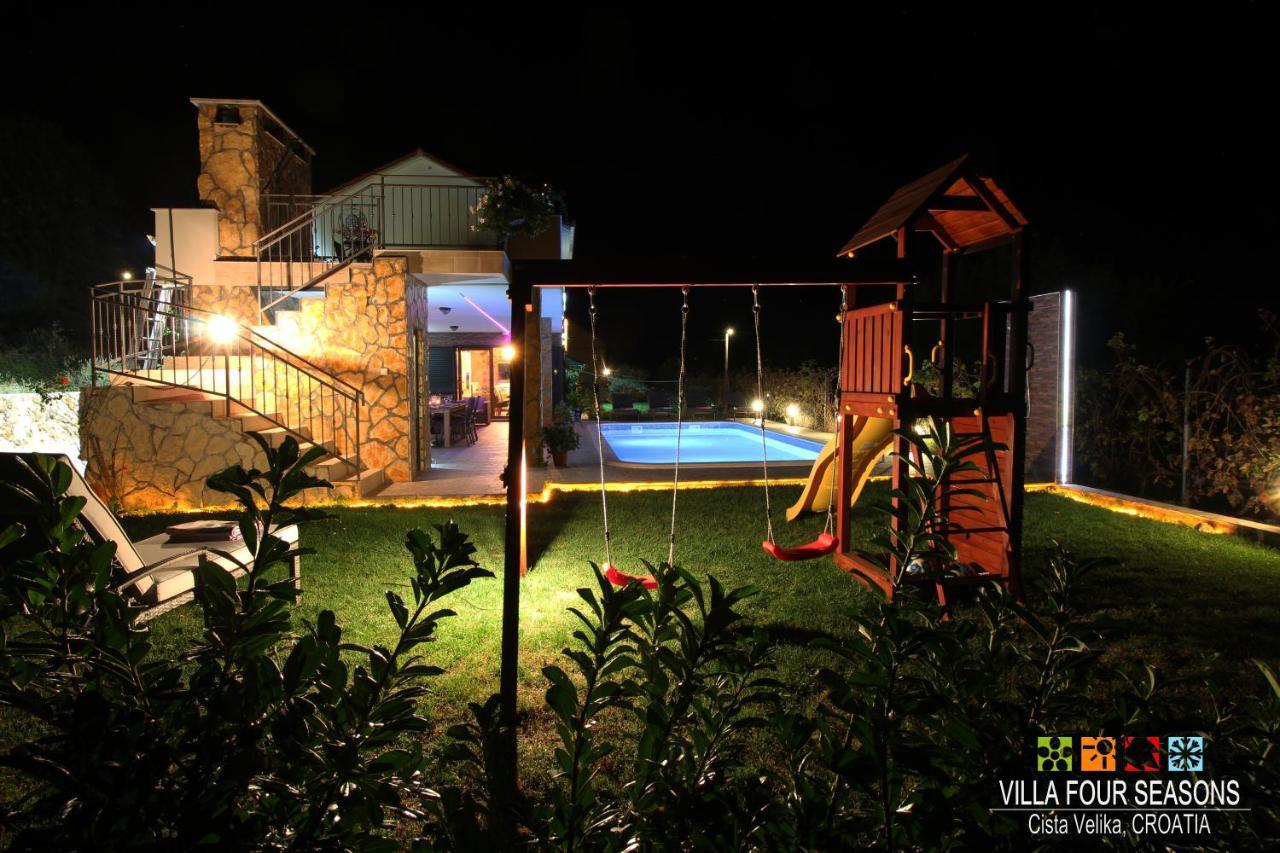 Villa Four Seasons, Heated Pool And 3 En-Suite Bathrooms Velika Cista  Exterior photo