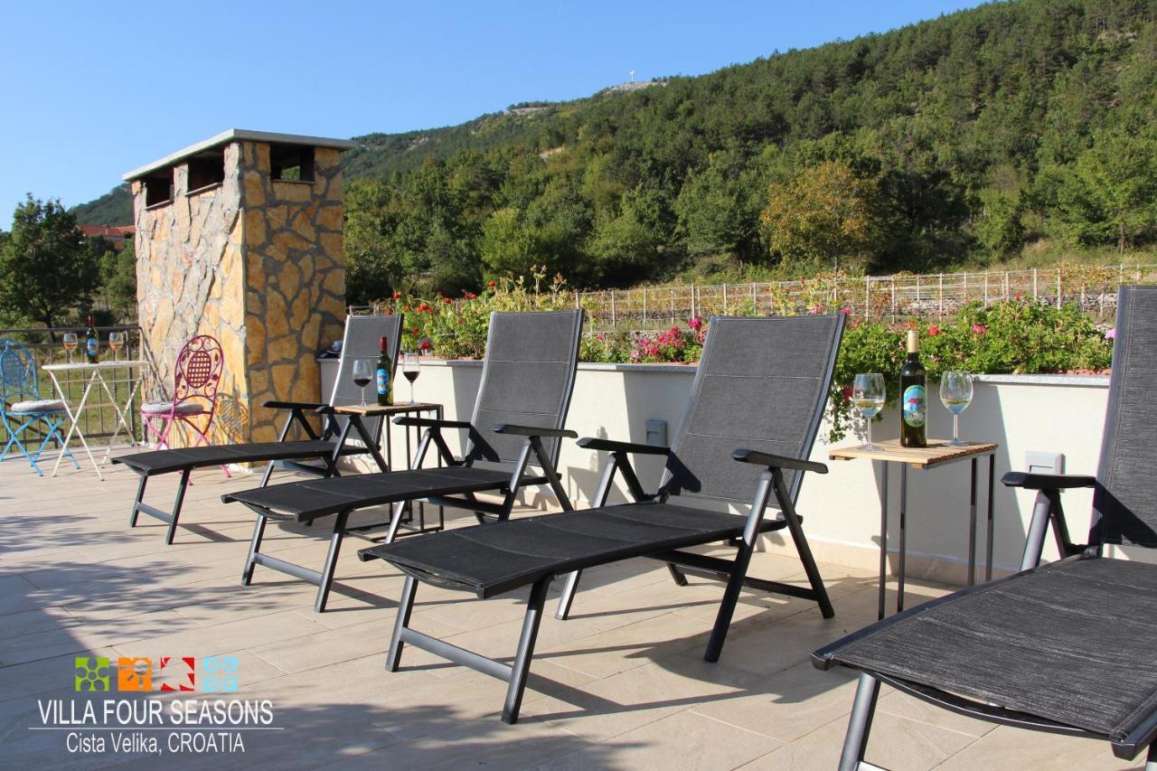 Villa Four Seasons, Heated Pool And 3 En-Suite Bathrooms Velika Cista  Exterior photo